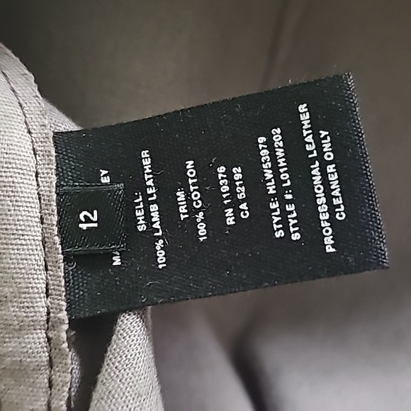 Helmut Lang slit leather pants size 12 wine/oxblood NWOT - Picture 6 of 16